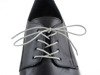 Sznurówki woskowane do eleganckich butów okrągłe szare
